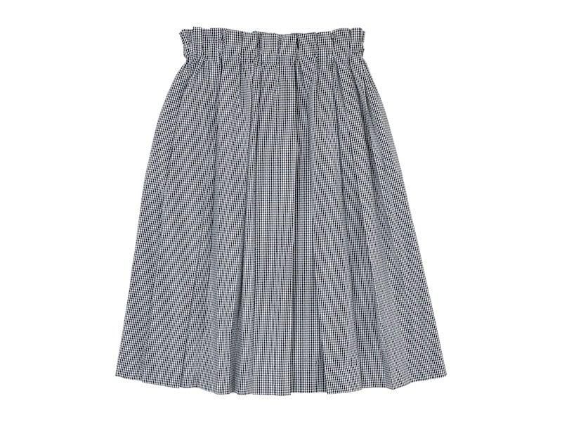 Atelier d'antan Ehrenʥ Skirt WHITE X BLACK CHECK