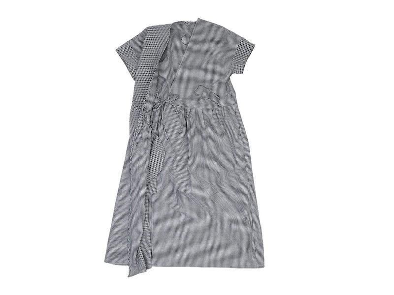 Atelier d'antan Dillisʥǥꥹ Dress WHITE X BLACK CHECK