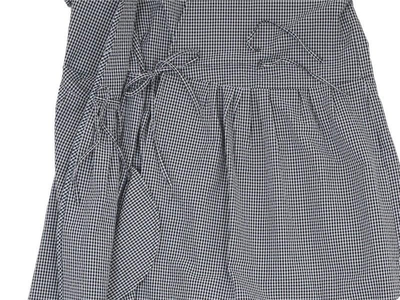 Atelier d'antan Dillisʥǥꥹ Dress WHITE X BLACK CHECK