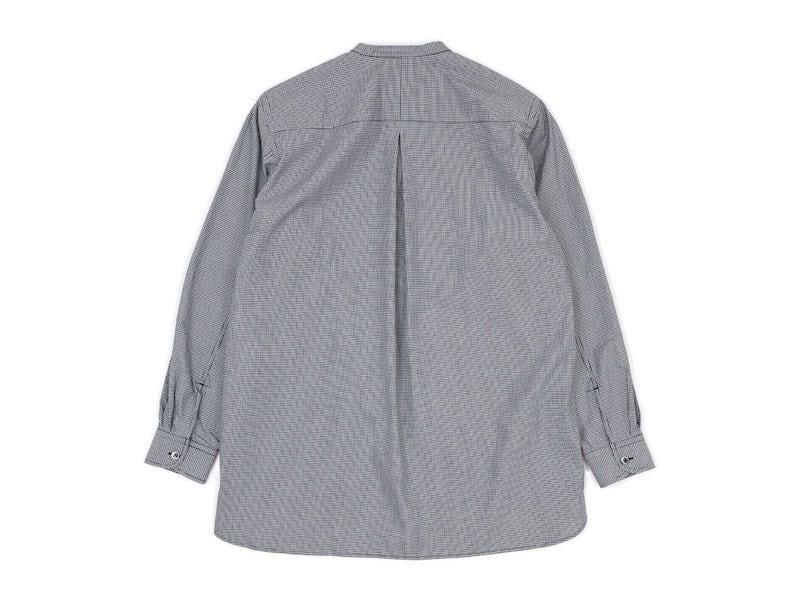 blanc no collar long shirts cotton MONOTONE GINGAM ̥󥺡