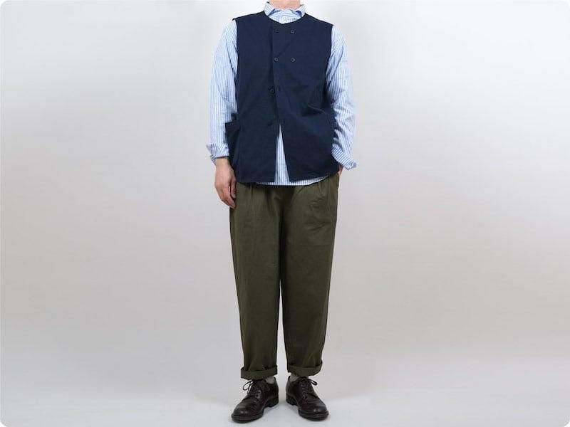 ohh!nisica プルオーバーベスト ネイビー nisica ダブルボタンベスト NAVY nisica通販・取扱い rusk(ラスク)