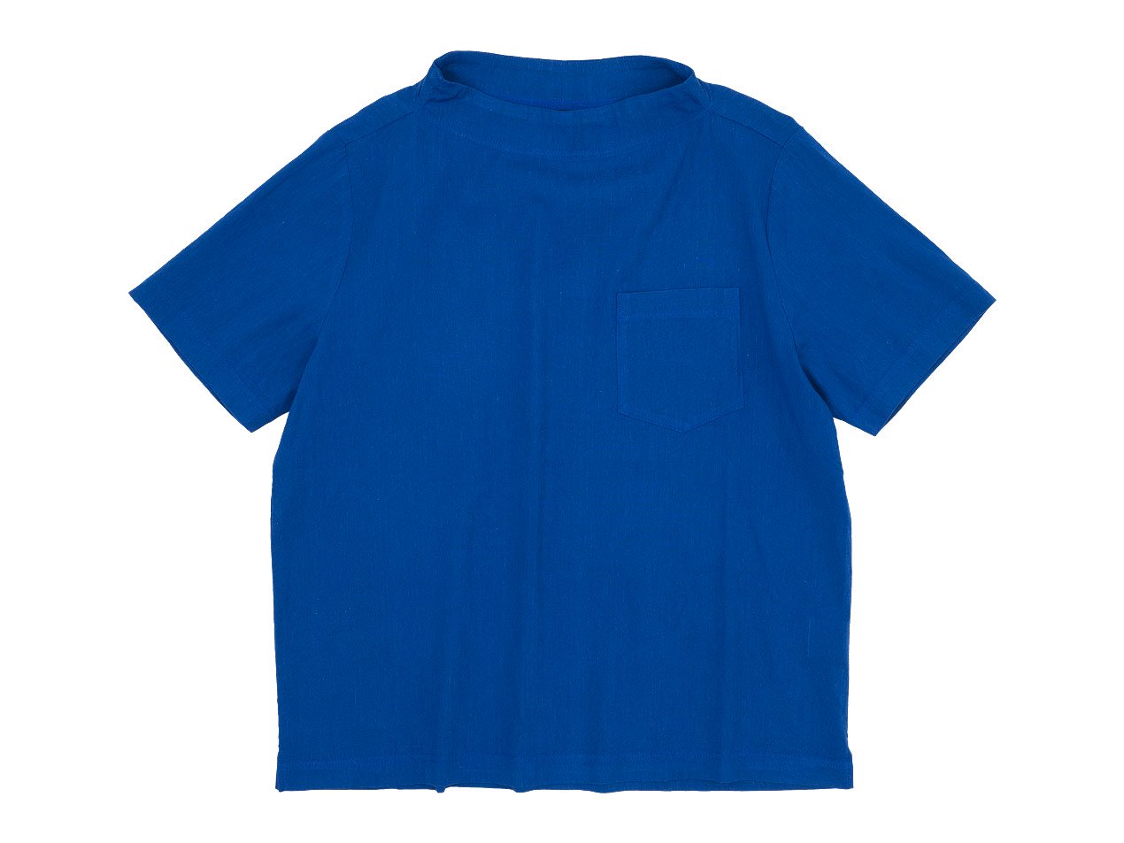 nisica ガンジープルオーバーシャツ 半袖 BLUE