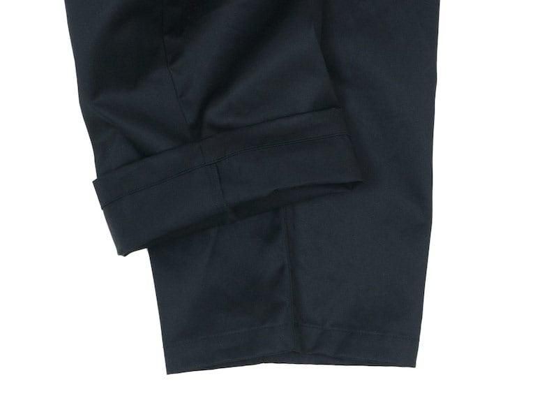 homspun 高密度ウェポンひもワイドパンツ ブラック homspun 通販