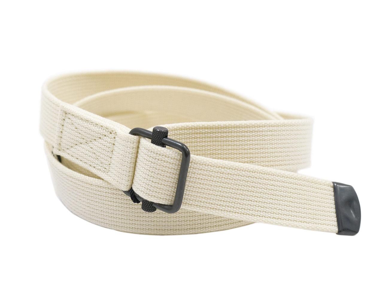 MHL. NARROW MILITARY BELT 32WHITE