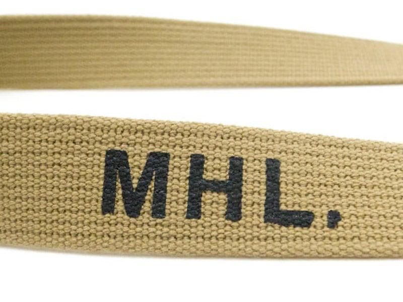 MHL. NARROW MILITARY BELT 43BEIGE