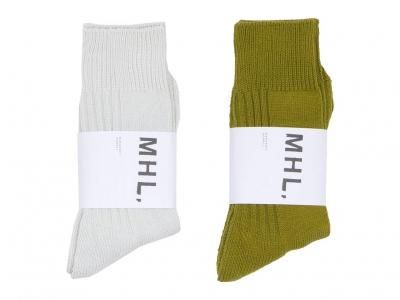 MHL. MELANGE COTTON PILE RIB SOCKS ̥ǥ