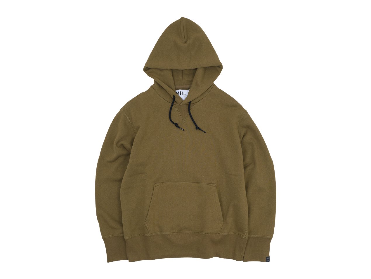 MHL. LIGHT LOOPBACK COTTON HOODED PARKA 44BEIGE 〔レディース〕