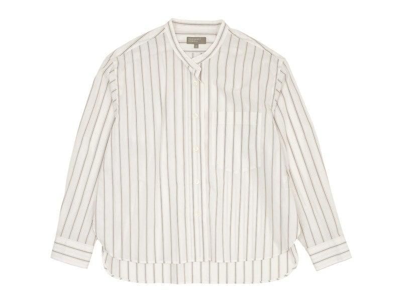 MARGARET HOWELL SUPERFINE COTTON STRIPE SHIRTS 58BROWN ̥ǥ