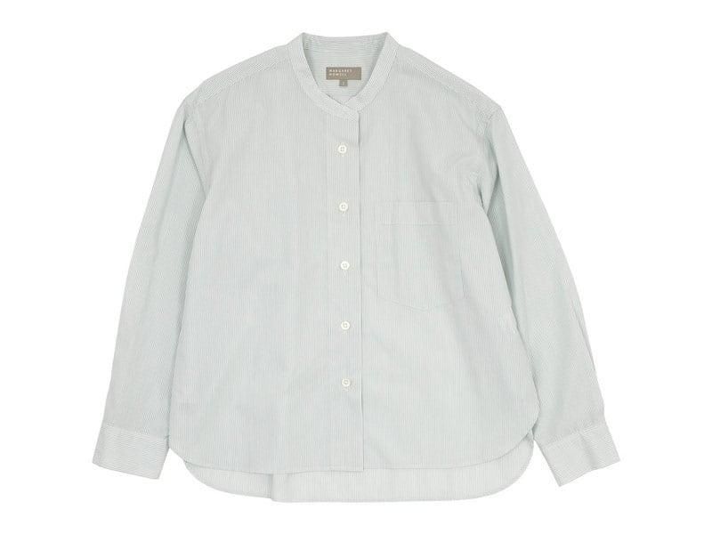 MARGARET HOWELL SUPERFINE COTTON STRIPE SHIRTS 117BLUE ̥ǥ