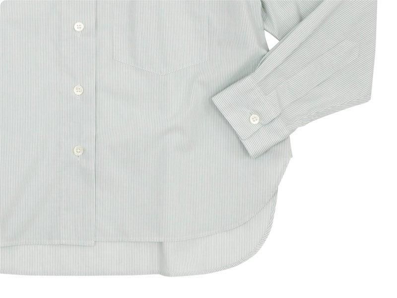 MARGARET HOWELL SUPERFINE COTTON STRIPE SHIRTS 117BLUE ̥ǥ