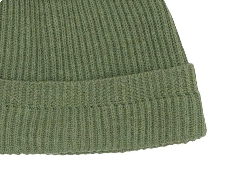 MHL. COTTON LINEN BEANIE CAP 147GREEN