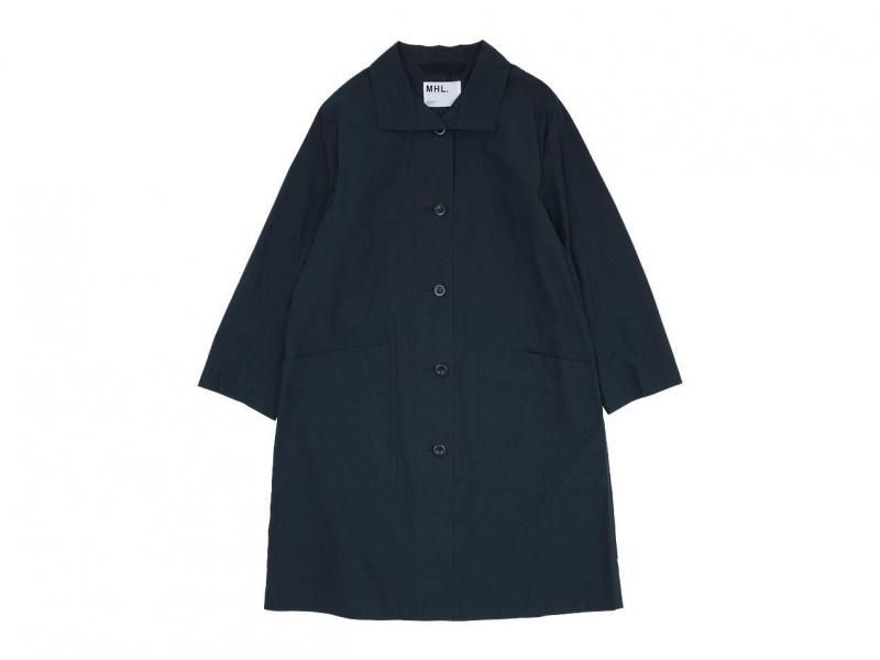 MHL. PROOFED COTTON POPLIN COAT 121NAVY ̥ǥ
