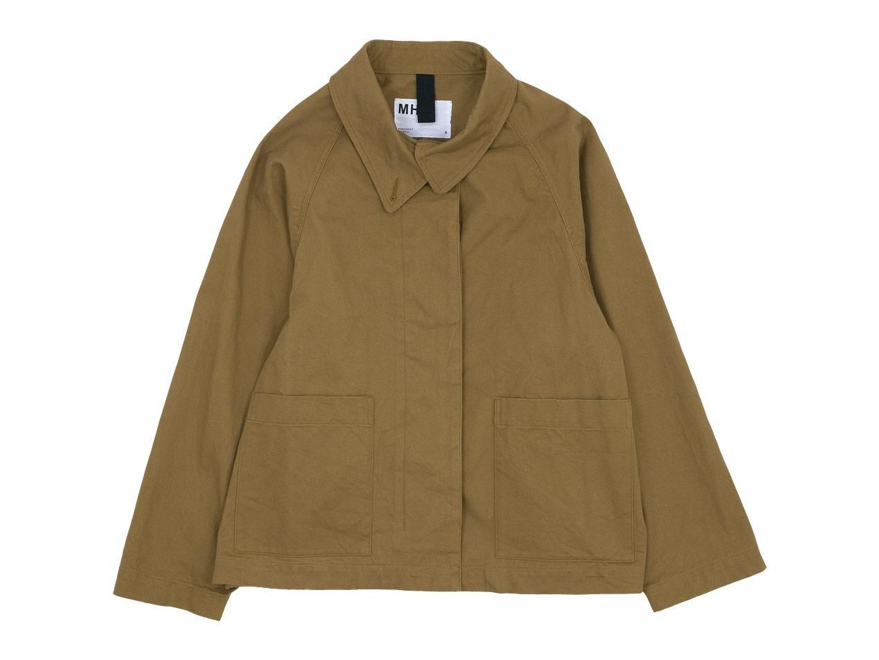 MHL. WASHED COTTON DRILL RAGLAN JACKET 51BROWN 〔レディース〕 MHL