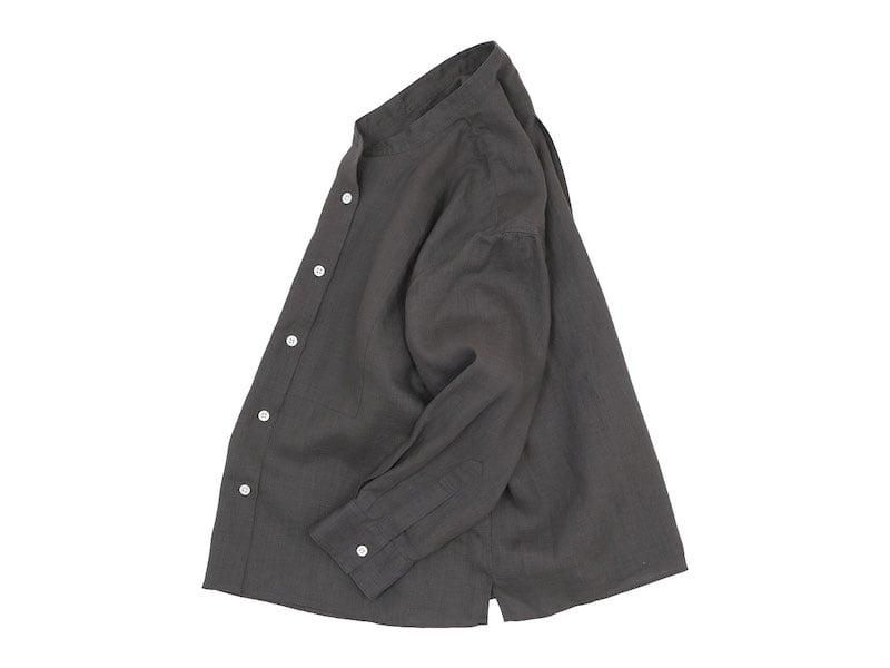 MARGARET HOWELL LINEN VOILE NO COLLAR SHIRTS 22GRAY̥ǥ
