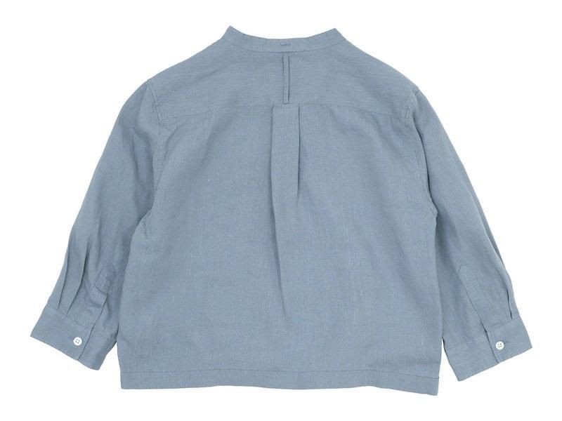 MARGARET HOWELL SHIRTING LINEN I NO COLLAR SHIRTS 110BLUE̥ǥ