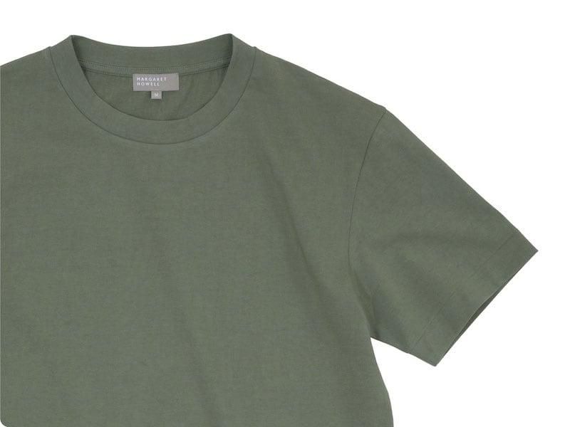 MARGARET HOWELL FINE DENSE COTTON JERSEY T-SHIRTS 181KHAKI̥󥺡