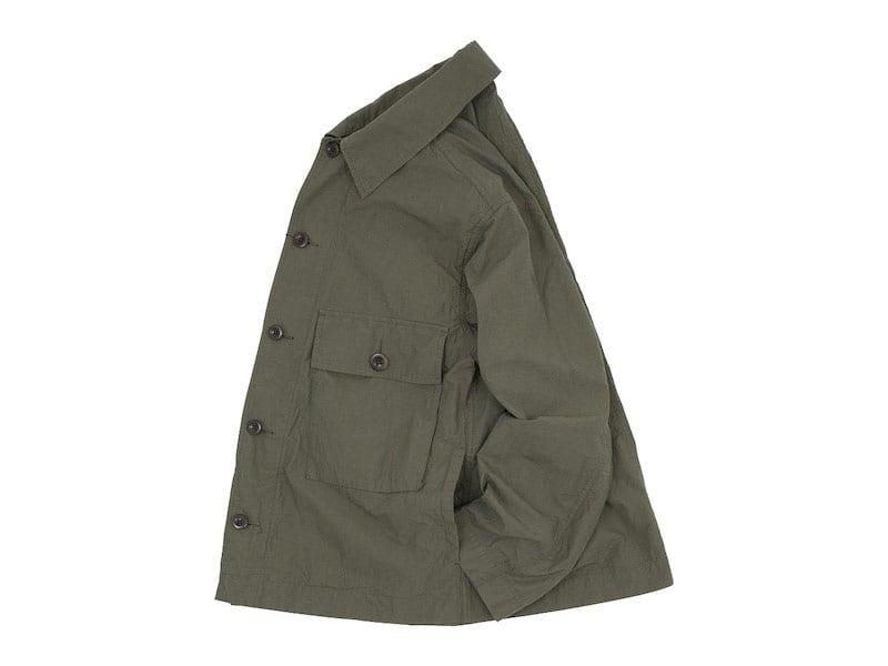 MHL. SHEET COTTON LINEN BLOUSON 180KHAKI ̥󥺡