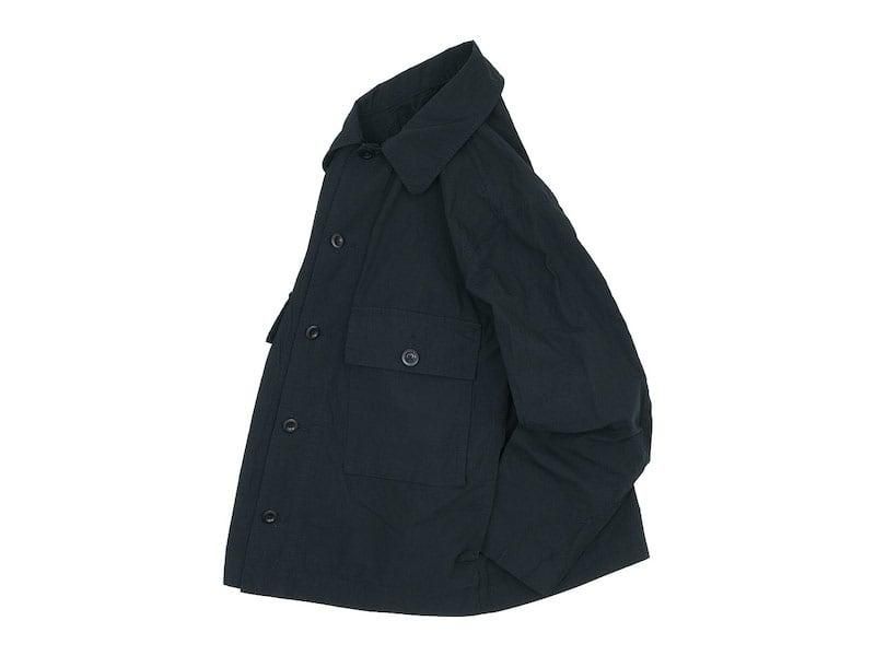 MHL. SHEET COTTON LINEN BLOUSON 10BLACK ̥󥺡