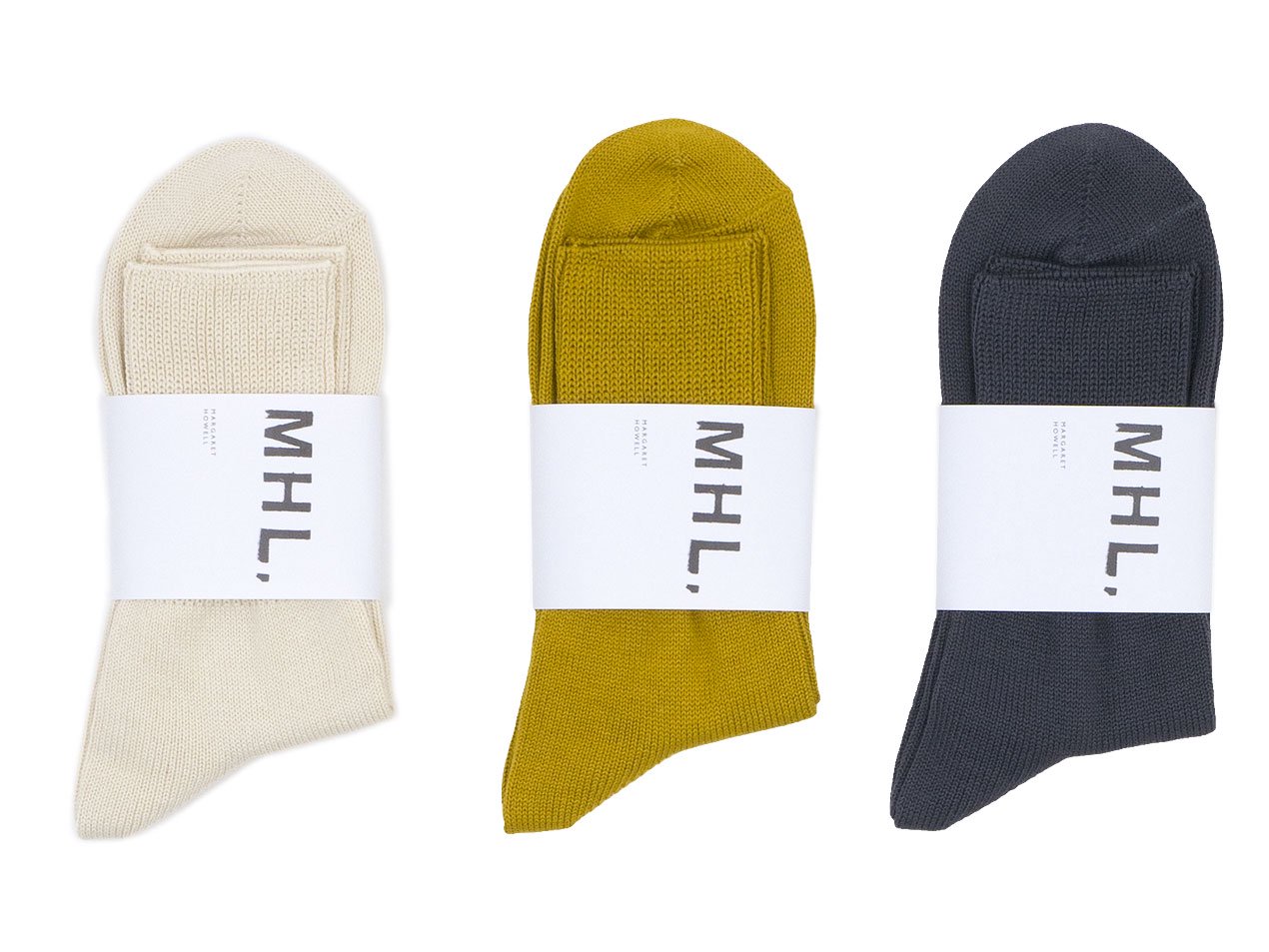 MHL. ROUGH COTTON SOCKS 〔メンズ〕