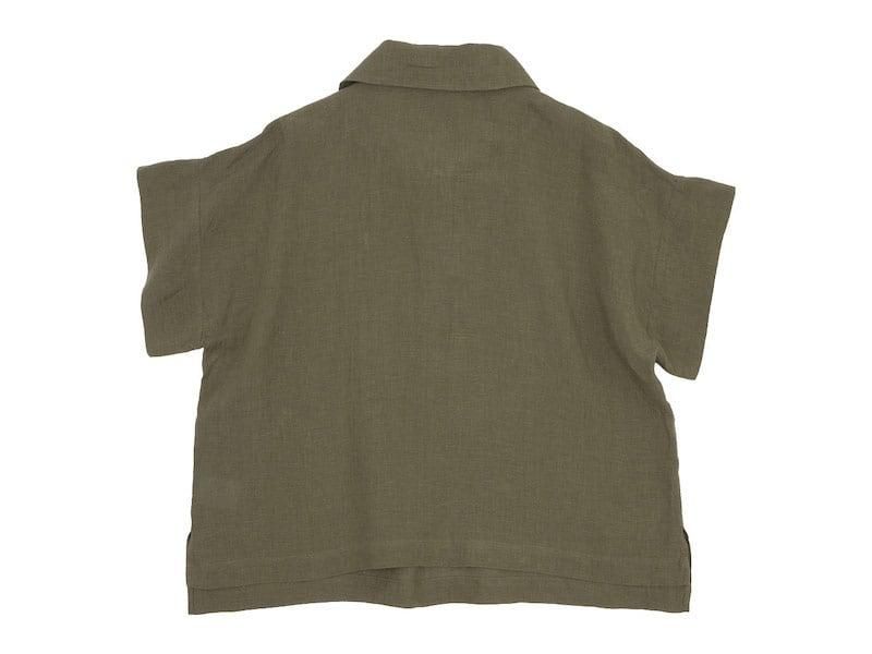 MARGARET HOWELL FINE LINEN PULL ON SHIRTS 180KHAKI̥ǥ