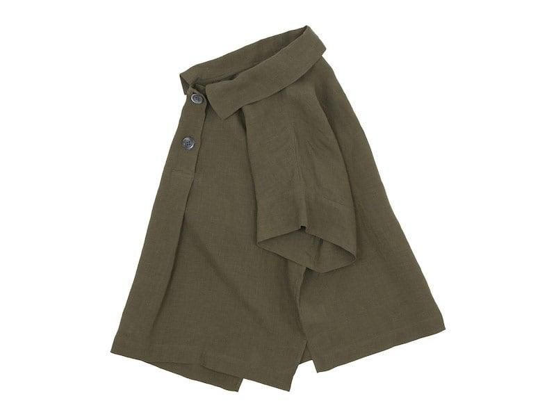 MARGARET HOWELL FINE LINEN PULL ON SHIRTS 180KHAKI̥ǥ