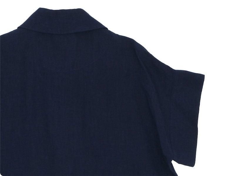 MARGARET HOWELL FINE LINEN PULL ON SHIRTS 121NAVY̥ǥ