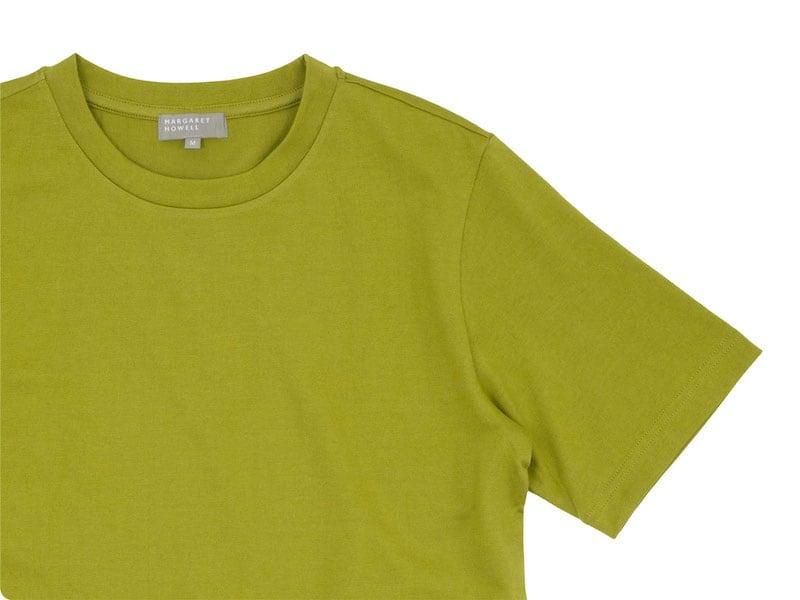 MARGARET HOWELL SUVIN COTTON JERSEY T-SHIRTS 63YELLOW̥󥺡