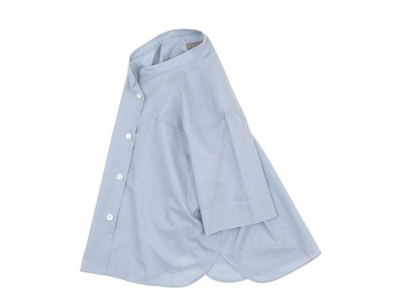 MARGARET HOWELL COTTON LINEN SHIRTS 111BLUE̥ǥ
