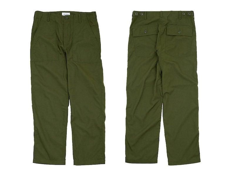 YAECA LIKE WEAR ベイカーパンツ OLIVE 〔レディース〕 YAECA