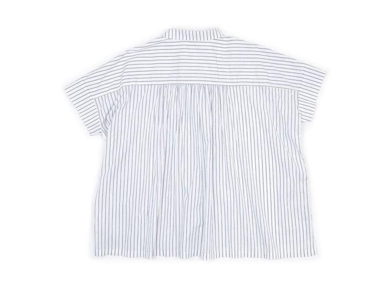 ordinary fits WIDE BARBER SHIRT STRIPE OFF WHITE