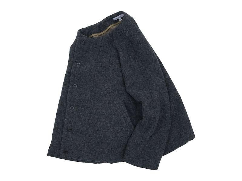 ordinary fits NO COLLAR JACKET GRAY
