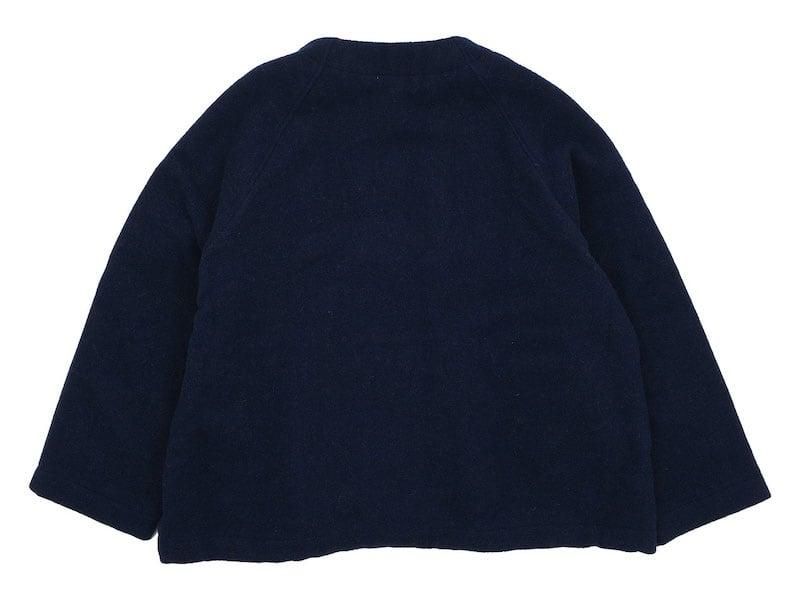 ordinary fits NO COLLAR JACKET NAVY