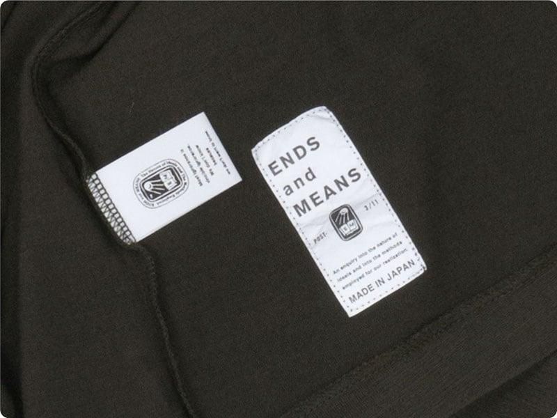 ENDS and MEANS Pocket L/S tee KHAKI OLIVE