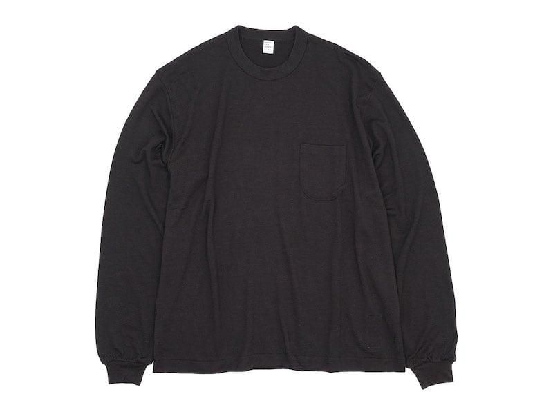 ENDS and MEANS Pocket L/S tee DARK BROWN