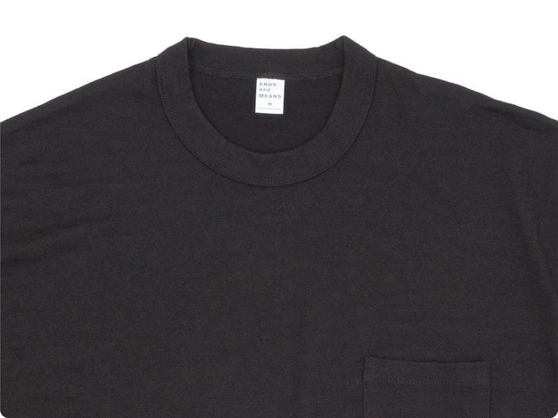 ENDS and MEANS Pocket L/S tee DARK BROWN