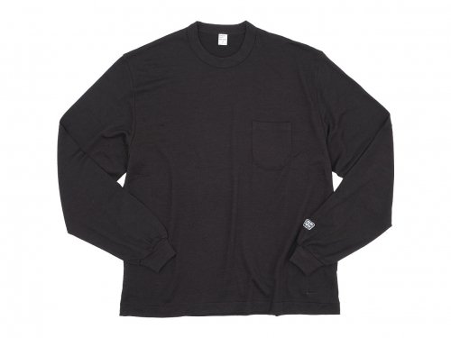 ENDS and MEANS Pocket L/S tee DARK BROWN