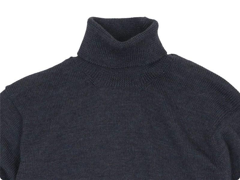 ENDS and MEANS Turtle Neck Knit MIX BLACK