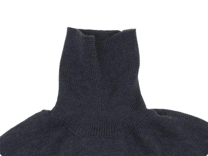 ENDS and MEANS Turtle Neck Knit MIX BLACK