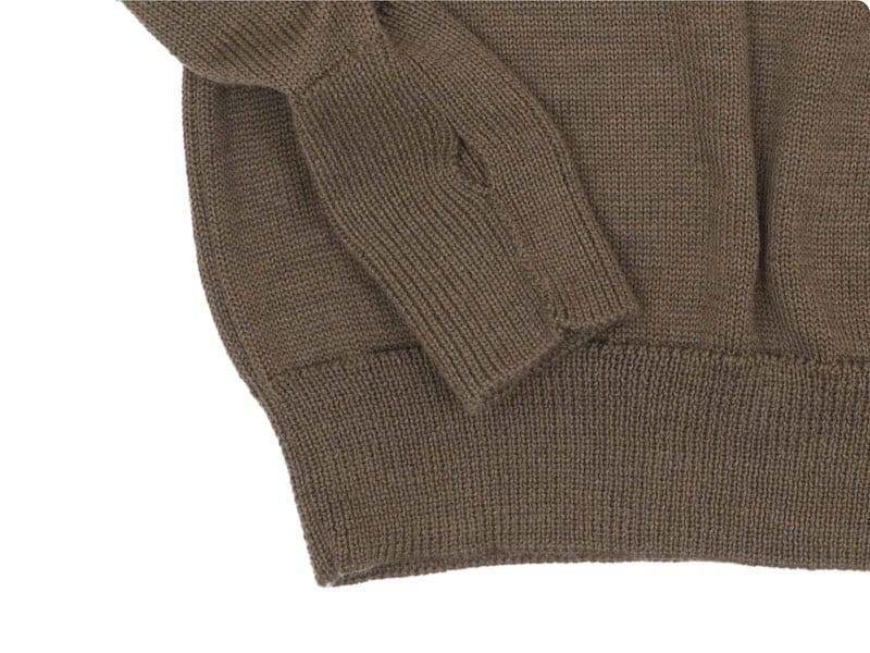 ENDS and MEANS Turtle Neck Knit MIX BROWN BEIGE