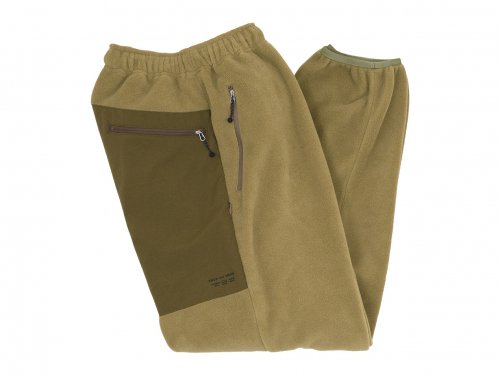 ENDS and MEANS Tactical Fleece Trousers BROWN BEIGE