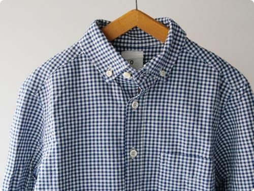 maillotSunset B.D. gingham check shirtsBLUE x WHITE