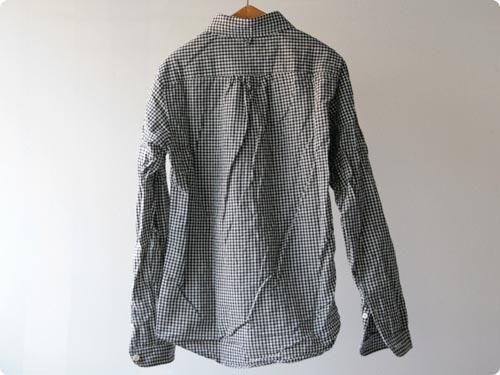 maillotSunset B.D. gingham check shirtsBLACK x WHITE
