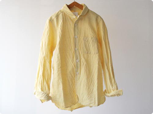 maillot Sunset round collor work shirts -basic color- YELLOW