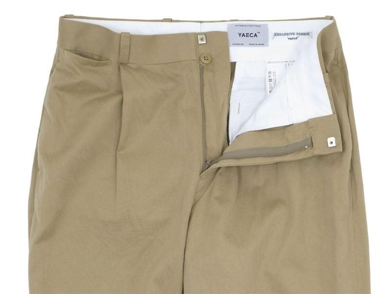 ヤエカ　 yaeca チノクロス　タックストレートパンツ YAECA（ヤエカ） チノタックストレートパンツ[61606] - clothes tile