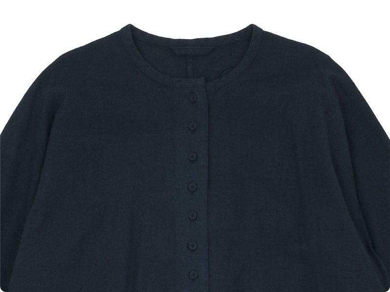 Atelier d'antan Vauʥ Cotton Shirts BLACK