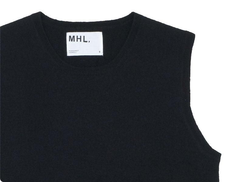 MHL. FELTED DRY WOOL VEST 10Black ̥󥺡