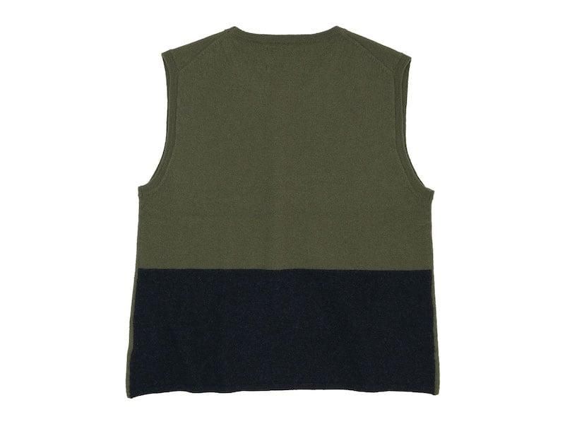 MHL. FELTED DRY WOOL VEST 180Khaki ̥󥺡