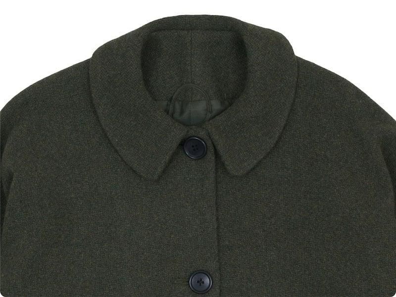Atelier d'antan Clouetʥ롼 Round Collar Wool Jacket OLIVE