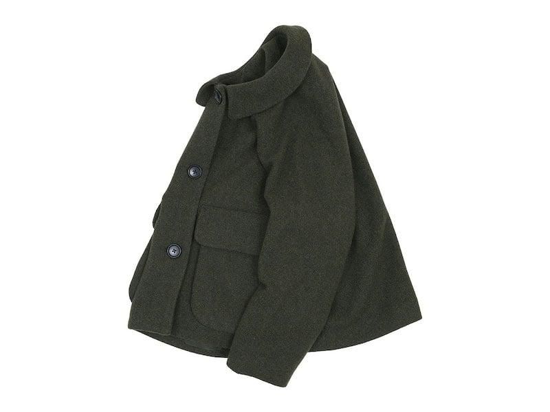 Atelier d'antan Clouetʥ롼 Round Collar Wool Jacket OLIVE