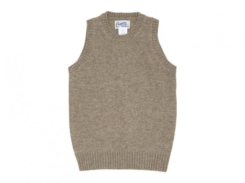 Charpentier de Vaisseau Kurson Wool Knit Vest  LIGHT BROWN
